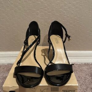 Michael Kors black patent sandal